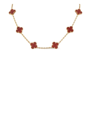 Van Cleef & Arpels Vintage Alhambra carnelian clover necklace - Gold