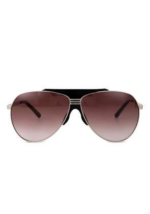 The Attico metallic pilot sunglasses - Gold