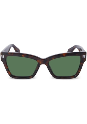 Off-White Eyewear Cincinnati rectangle-frame sunglasses - Brown