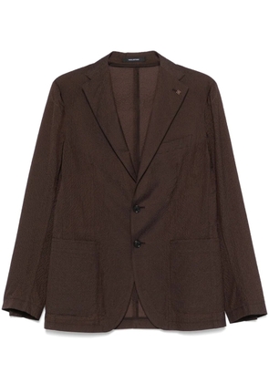 Tagliatore textured blazer - Brown