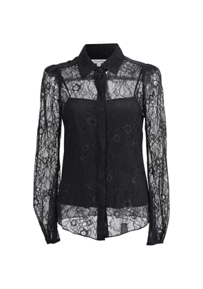 DVF Diane von Furstenberg Mariah lace shirt - Black