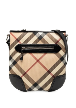 Burberry Pre-Owned 2000-2017 Supernova Check Coated Canvas Dryden crossbody bag - Brown