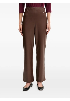 Joseph Ribkoff logo-plaque trousers - Brown