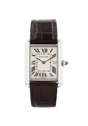 Cartier 2000's Tank roman numerals 30mm watch - Brown