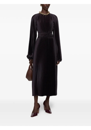 JOSEPH Ortiz pleated smocked midi dress - Black