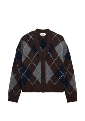 Pringle of Scotland argyle cashmere cardigan - Brown