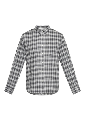 Officine Generale checked pocket shirt - Grey