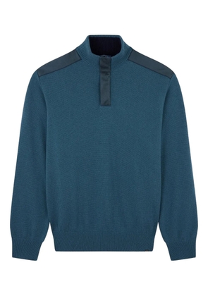 Paul & Shark x Loro Piana half-zip sweater - Blue