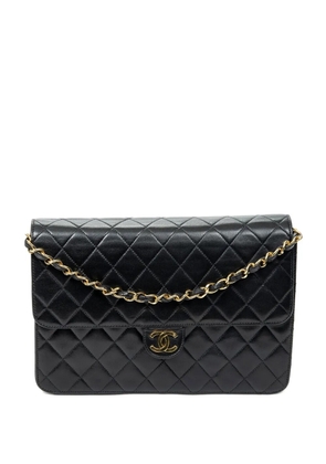 CHANEL Pre-Owned 1996-1997 Push Lock Straight Flap shoulder bag - Black