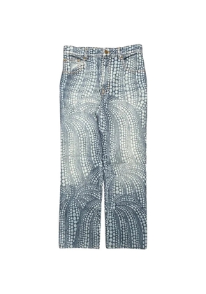 Louis Vuitton Pre-Owned x Yayoi Kusama All Over Dots wide-leg jeans - Blue