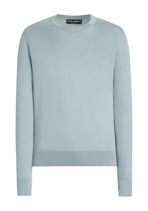 Dolce & Gabbana crew-neck long-sleeve top - Blue