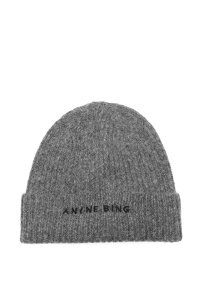 ANINE BING ribbed-knit beanie - Grey
