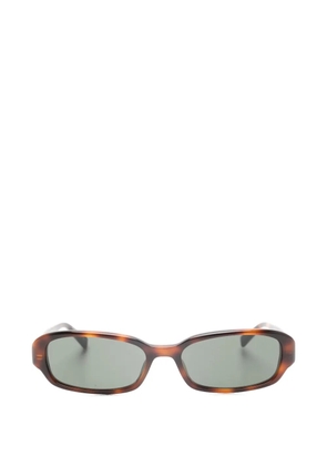 Saint Laurent Eyewear rectangle-frame sunglasses - Brown