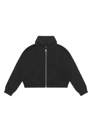 HELIOT EMIL zip-front hoodie - Black