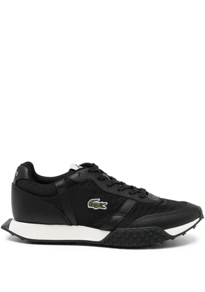 Lacoste logo-embroidered trainers - Black