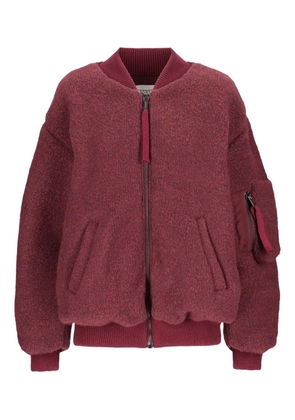 Laneus bouclé bomber jacket - Red