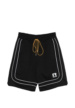 RHUDE drawstring striped shorts - Black
