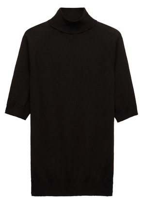 Prada knitted roll-neck cashmere top - Brown