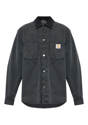 Carhartt WIP logo-patch pocket shirt - Grey