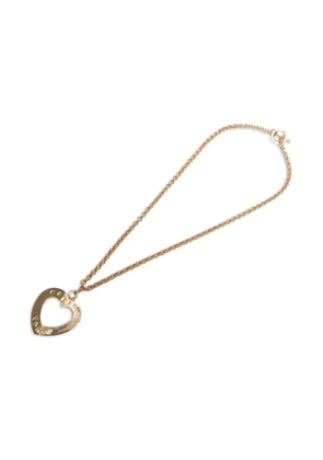 Celine Pre-Owned 1990s Celine heart pendant necklace - Gold