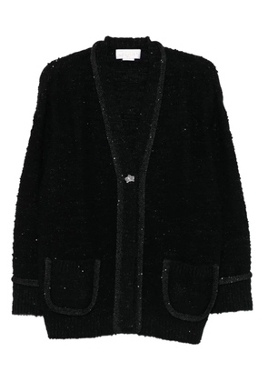 Genny sequin-embellished cardigan - Black