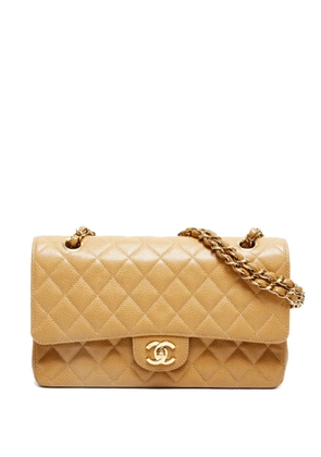 CHANEL Pre-Owned 2003-2004 Classic Double Flap quilted-chain shoulder bag - Neutrals