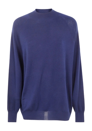 ASPESI raglan-sleeve wool sweater - Blue