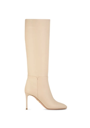 Aquazzura almond toe knee-high boots - Neutrals