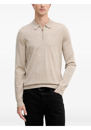 Joop! Dondor zip placket polo shirt - Neutrals