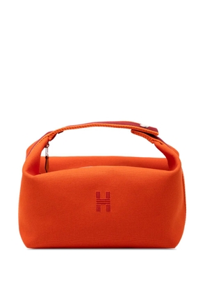 Hermès Pre-Owned 2021-2025 Large Toile Bride A Brac vanity bag - Orange