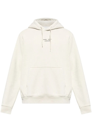 SAMSOE SAMSOE logo-print hoodie - White