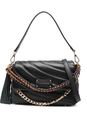 La Carrie Stehy quilted chain shoulder bag - Black