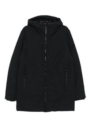 Peuterey hooded zip-front coat - Black