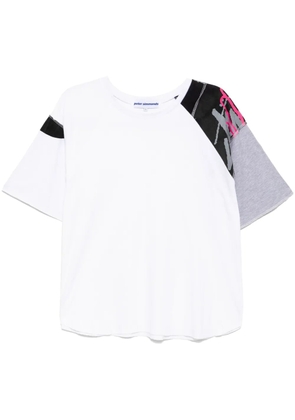 Stain Shade panelled T-shirt - White