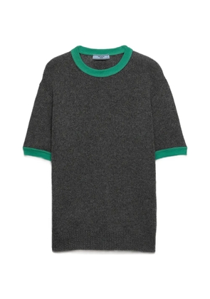 Prada short-sleeve cashmere sweater - Grey