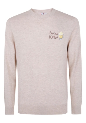 MC2 Saint Barth Heron embroidered sweater - Neutrals