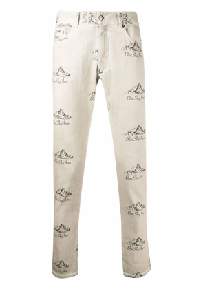 BLUE SKY INN logo print trousers - Neutrals