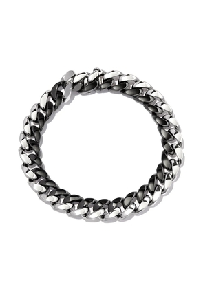 SHAY 18K white and black gold curb-link bracelet - Silver