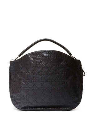 Christian Dior Pre-Owned 2007 leather stitch shoulder bag - Brown