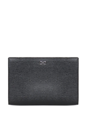 Ferragamo logo clutch bag - Black