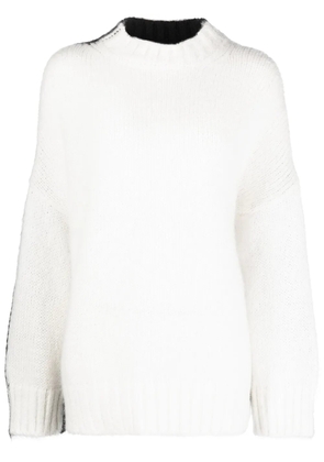 JW Anderson colour-block crew-neck jumper - White