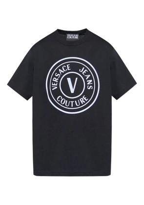 Versace Jeans Couture circular logo T-shirt - Black