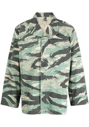 Maharishi camouflage-print long-sleeve shirt - Green
