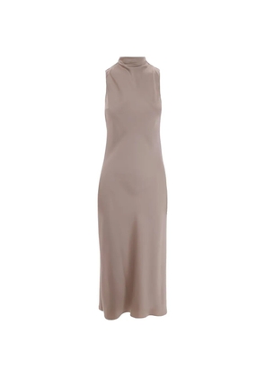 Patrizia Pepe sleeveless midi dress - Neutrals