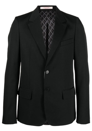 Valentino Garavani single-breasted virgin wool blazer - Black