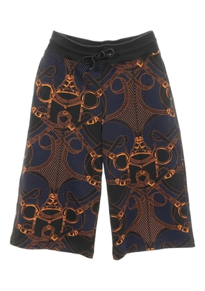Hermès Pre-Owned 2010s Eperon D'or Bandana drawstring shorts - Black