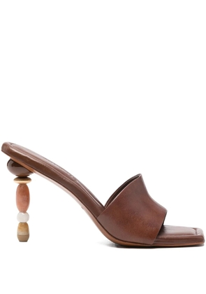Cult Gaia 100mm Mahina sculpted-heel sandals - Brown