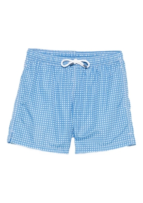 Fedeli Madeira geometric-pattern swim shorts - Blue