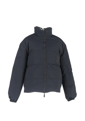 Burberry Pre-Owned check puffer jacket - Grey