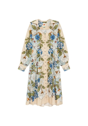 FARM Rio Sand Garden midi dress - Neutrals